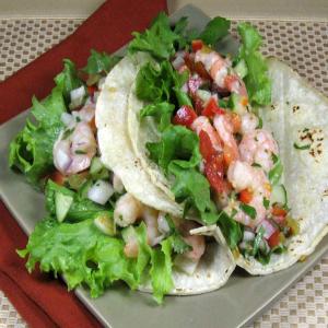 Shrimp Tacos With Crunchy Vegetables image
