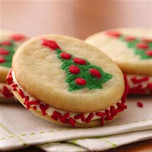 Christmas Tree Sandwich Cookies_image