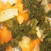 Roasted Vegetables With Kale image