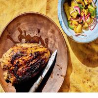 Marinated Chicken Breasts With Grilled Pineapple Relish image