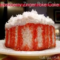 Raspberry Zinger Poke Cake Recipe - (4/5)_image