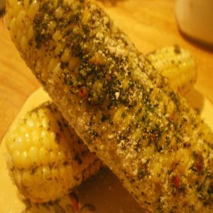 Roasted Corn With Pesto And Parmesean_image