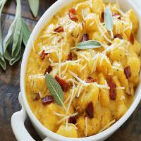 Pumpkin Gnocchi with Bacon and Sage Sauce_image