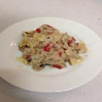 Tuna Casserole With Bow Ties, Mushrooms and Parmesan image