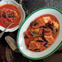 Poached Cod in Tomato Sauce with Prunes image