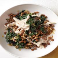 Shredded Chicken with Kale and Lentils_image
