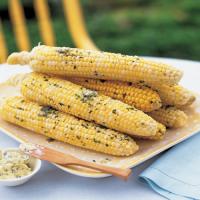 Steamed Corn on the Cob with Orange-Oregano Butter_image