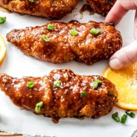 Sweet and Spicy Baked Orange Chicken Tenders Recipe - (4.5/5) image