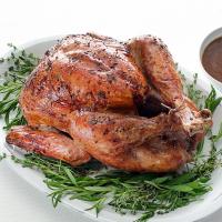 Roasted Turkey with Black-Truffle Butter and Cognac Gravy_image