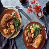 Chicken Confit With Roasted Potatoes and Parsley Salad_image