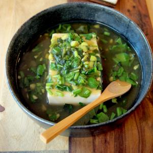 Hot Tofu in Spinach Soup image