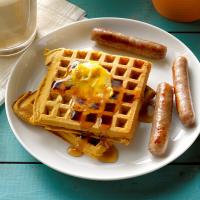 Pumpkin Waffles with Orange Walnut Butter_image