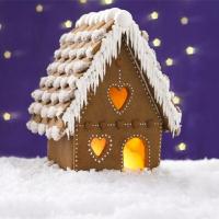 Homemade gingerbread cottage image