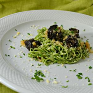Escargot and Pollock over Spinach Noodles_image