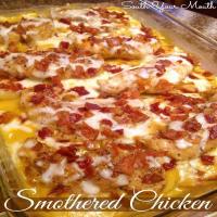 Smothered Chicken and Cheesy Potato Casserole_image