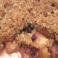 Apple-Blueberry Crisp With Oatmeal Topping image