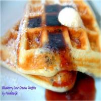 Blueberry Sour Cream Waffles Recipe - (4.2/5) image