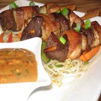 Spicy Beef Satay With Peanut Sauce image
