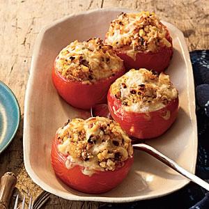 Baked Tomatoes with Quinoa, Corn, and Green Chiles_image