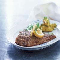 Pan-Fried Flounder With Potatoes in Parsley_image