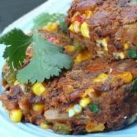 Spicy Black Bean and Corn Burgers image