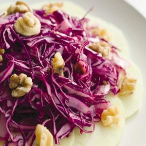 Reveling Red Cabbage, Apple and Walnut Salad_image