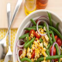 Grilled Corn Salad with Green Beans and Tomatoes_image