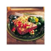 Grilled Tuna with Fresh Tomato, Cucumber and Dill Relish image