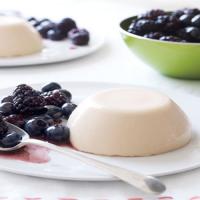 Creamy Cantaloupe Custards with Mixed Berries_image