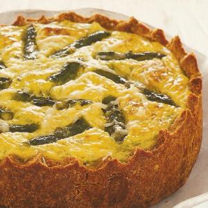 Savory Cheesecake With Ricotta, Feta and Asparagus image