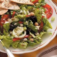 Greek Garden Salad with Dressing image