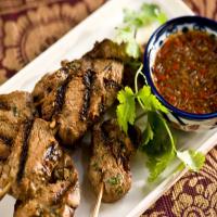 Grilled Pork Skewers with Chile Sauce image