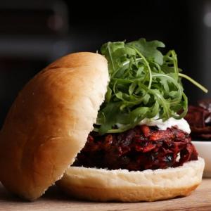 Beetroot & Feta Burgers Recipe by Tasty image
