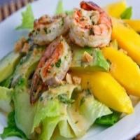 Mango - Avocado And Grilled Shrimp Salad_image