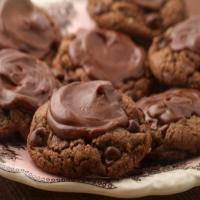 Frosted Double Chocolate Cookies image