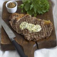 Horseradish butter steaks image