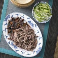 Chinese roast duck with pancakes image