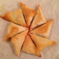 Tiropetakia (Spinach and Feta Filled Phyllo Triangles)_image