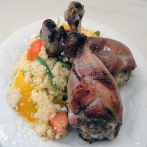 Barbecued Drumsticks With Orange Couscous_image
