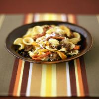 Orecchiette with Sausage and Roasted Peppers image