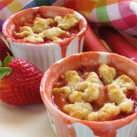 Rhubarb, Strawberry, and Blueberry Cobblerette_image