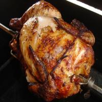 Kittencal's Rotisserie Chicken for the Grill (Or Small Turkey) image