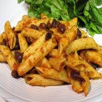Pasta and Black Bean Salad With Roasted Red Pepper Dressing image