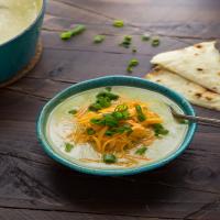 Roasted Poblano Soup with Potatoes and Cheddar_image