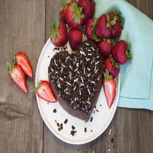 Heart-Shaped Chocolate-Peanut Butter Dip_image