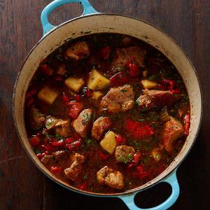 Spicy Pork Stew with Peppers and Potatoes_image