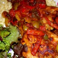 Chicken With Piquillo, Tomatoes, and Olives image