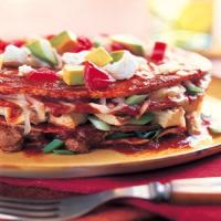 Stacked Enchiladas with Turkey and Chipotle Beans_image