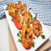 Air Fryer Mini Peppers Stuffed with Cheese and Sausage image