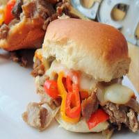 Philly Steak And Cheese Sliders image